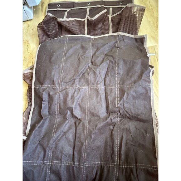 24 piece brown hanging shoe rack - Picture 8 of 9